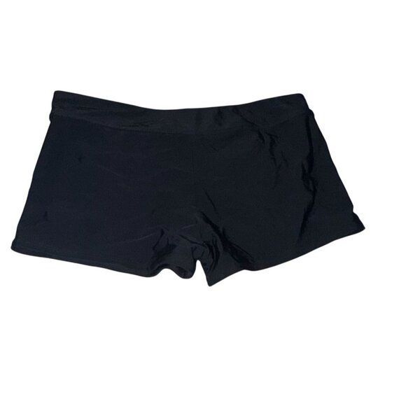 Black Womens Swim Shorts XL Polyester/Spandex Blend - Picture 1 of 6